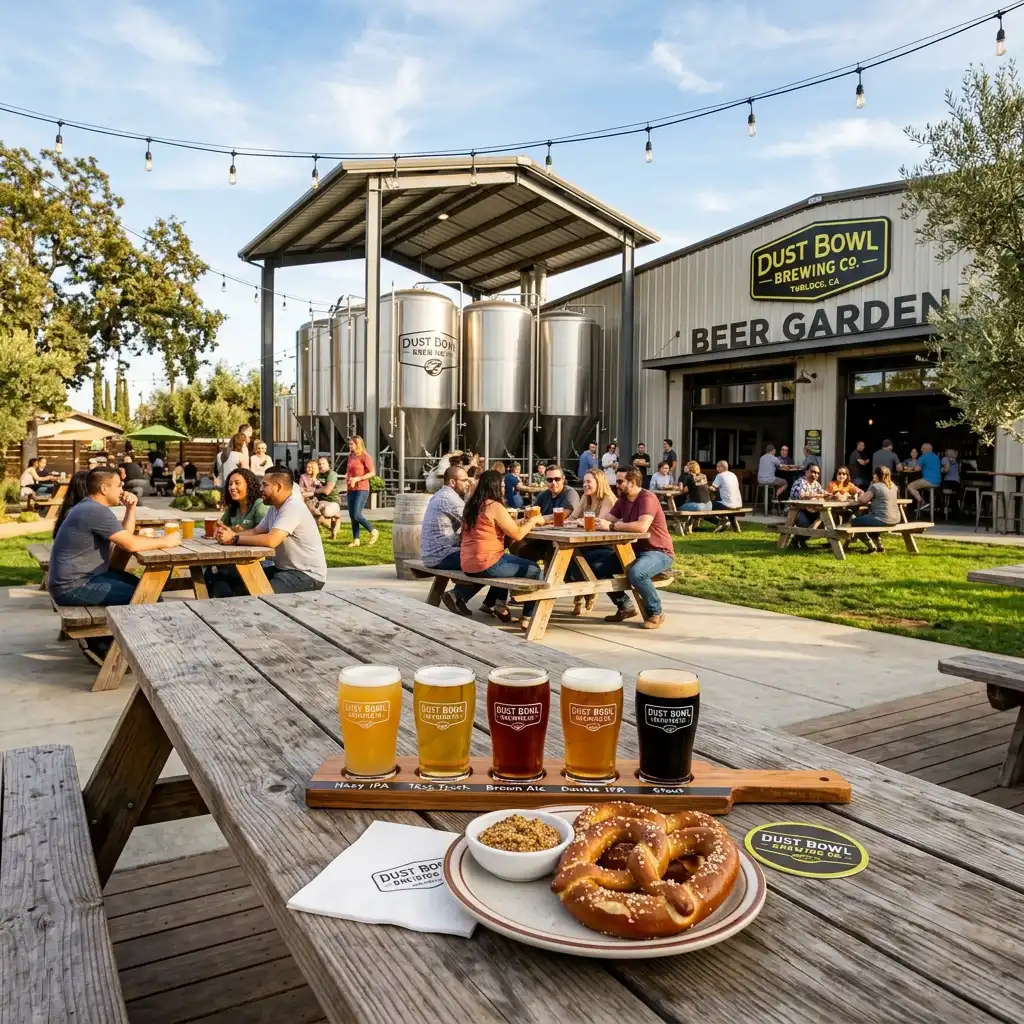 Beer_flight_and_pretzels
