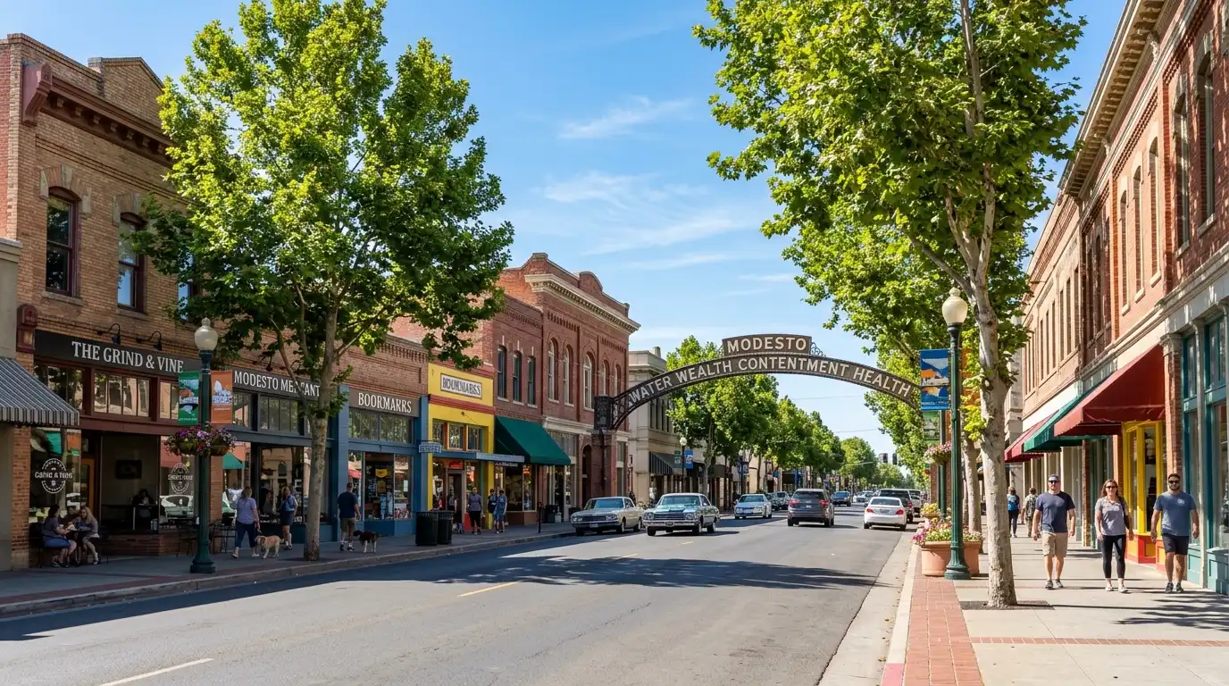 Historic streets of Downtown Modesto